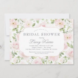 Pink Floral Baby Shower Invitation,  Inbjudningar