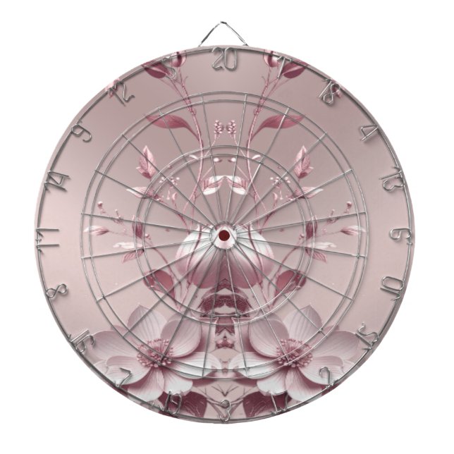 Pink Floral Dartboard Darttavla (Framsidan)