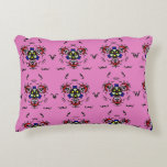 Pink Floral Mandala" Prydnadskudde<br><div class="desc">Brighten up your living space with this vibrant pink accent pillow. Featuring an intricate floral mandala design on a bold magenta background,  this decorative pillow adds a touch of bohemian elegance and modern style to any sofa or bed."</div>