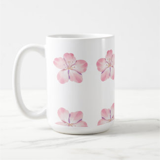 Pink floral mug kaffemugg