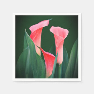 Pink Floral Paper Party Napkins Pappersservett