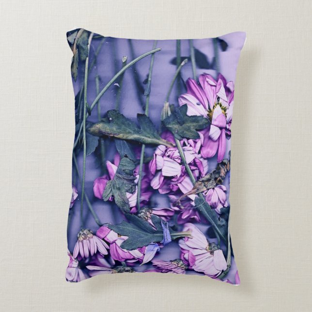 Pink Floral Pillow Prydnadskudde (Baksidan(Vertikal))