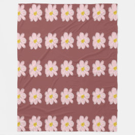pink flower blanket fleecefilt