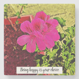 Pink flower blooming in the garden stenunderlägg