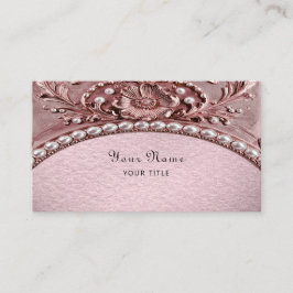 Pink Flower Business Card Visitkort