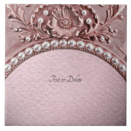 Pink Flower Ceramic Tile Kakelplatta