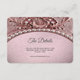 Pink Flower Detail Tilläggskort