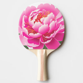 Pink Flower Floral Watercolor Painted Pingisracket