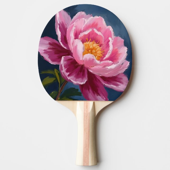Pink Flower Floral Watercolor Painting Pingisracket (Framsidan)