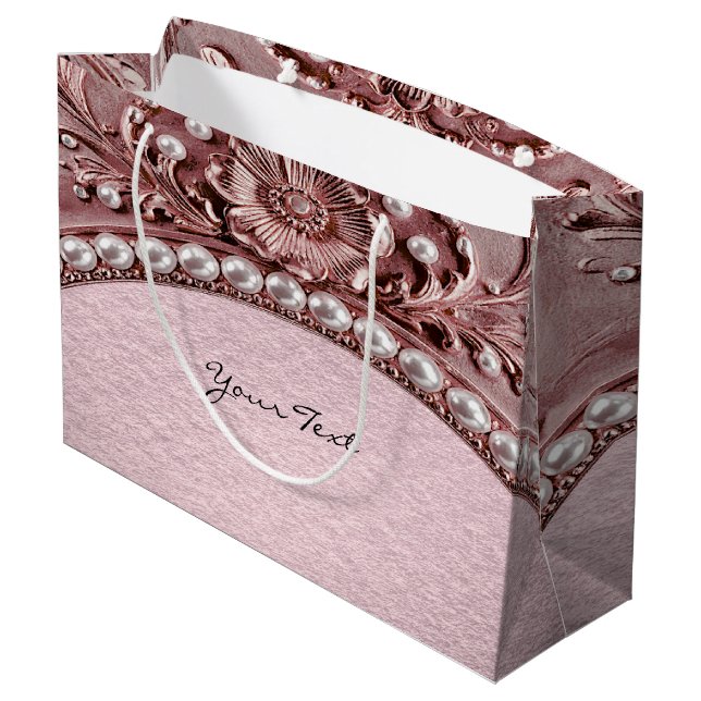 Pink Flower Gift Bag (Baksidan Vinklad)
