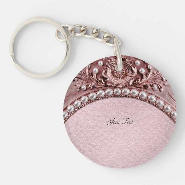 Pink Flower Keychain (Framsidan)