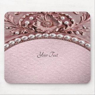 Pink Flower Mousepad Musmatta