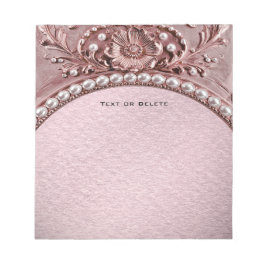 Pink Flower Notepad Anteckningsblock