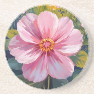 Pink Flower Watercolor Botanical Floral Painting Underlägg