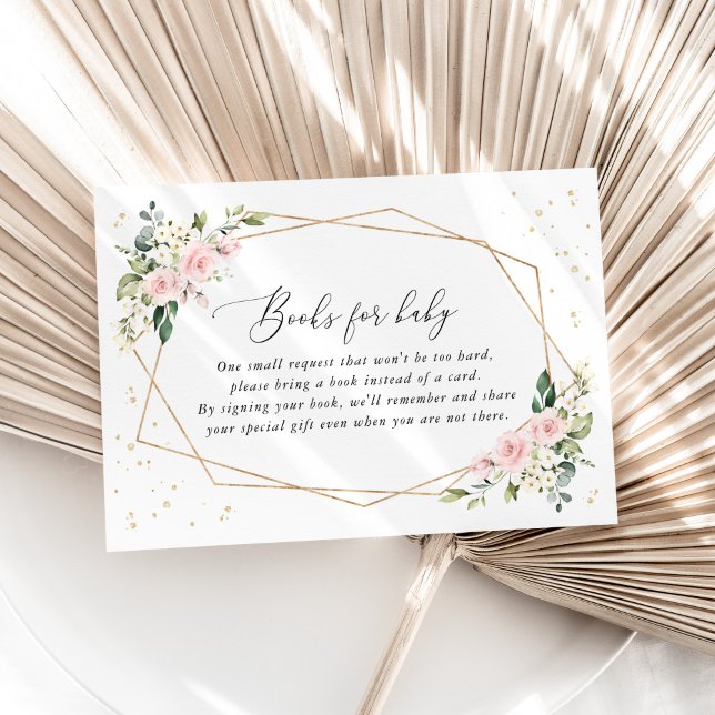 Pink Flowers, White Flowers, Boho, Books For Baby Tilläggskort (Skapare uppladdad)