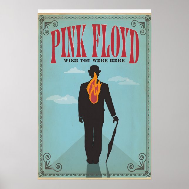 Pink Floyd, Wish You Were Here, Originaltryck Poster (Framsidan)
