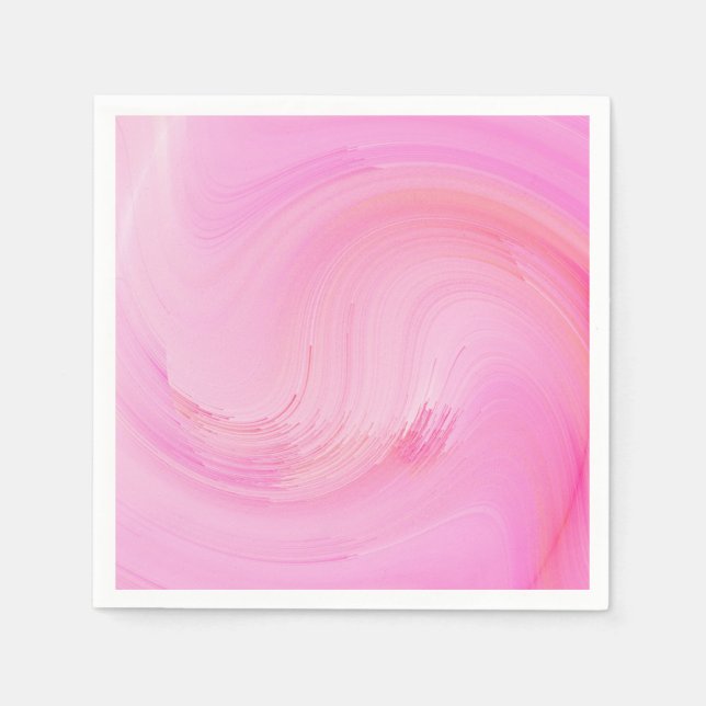 Pink Fluid Pour Ombre Pappersservett (Framsidan)
