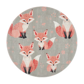 Pink Fox Baby Nursery Cute Woodland Animal Pattern