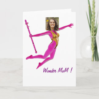 Pink Fushia Wonder Woman, Fairy Wand - Helgkort