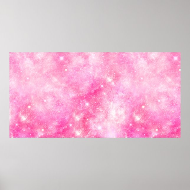 Pink Galaxy Universe Poster (Framsidan)