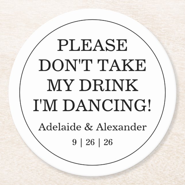 Pink Garden Rose Wedding Underlägg Papper Rund (Framsidan)