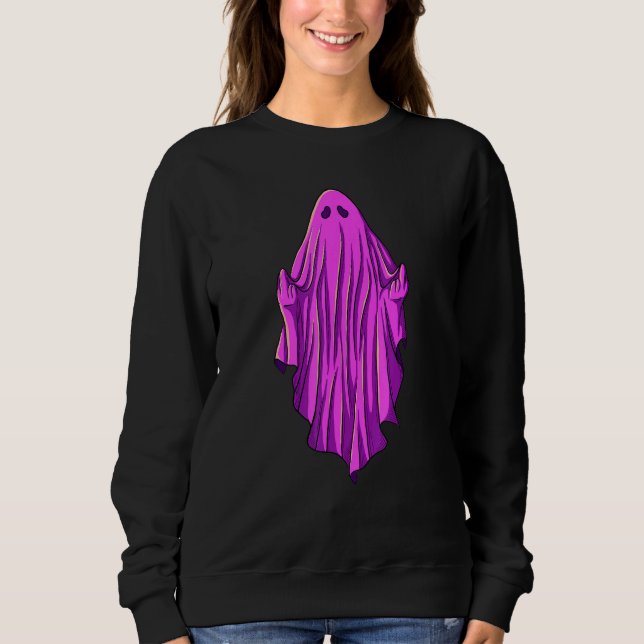 Pink ghost with middle fingers t shirt (Framsida)