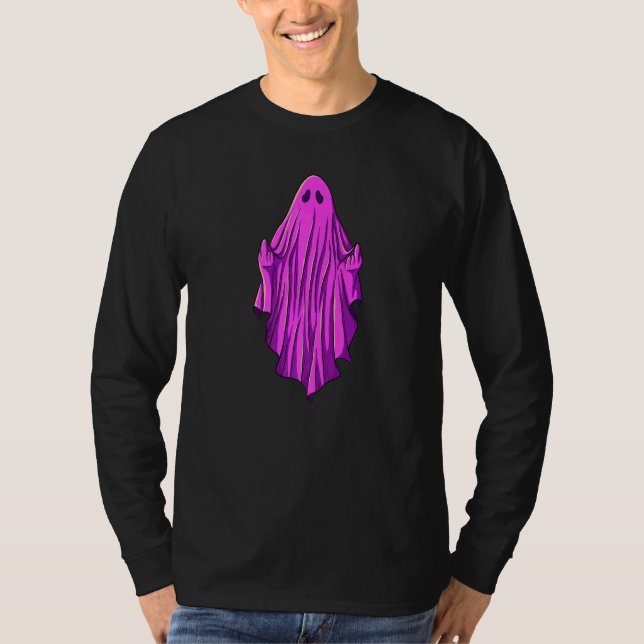 Pink ghost with middle fingers   t shirt (Framsida)