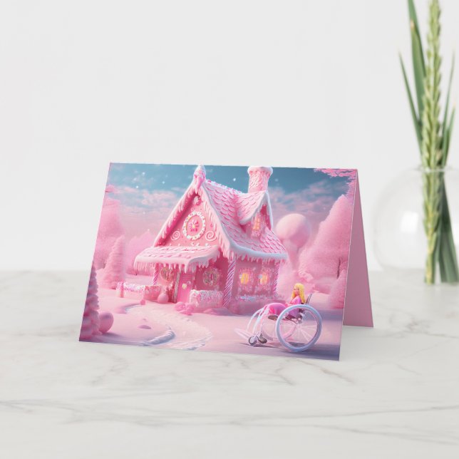 Pink Gingerbread World  Kort (Framsida)