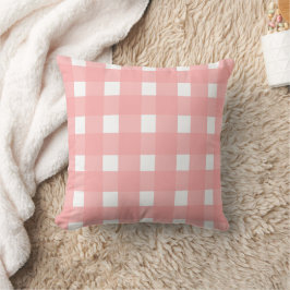 Pink Gingham Design Kudde