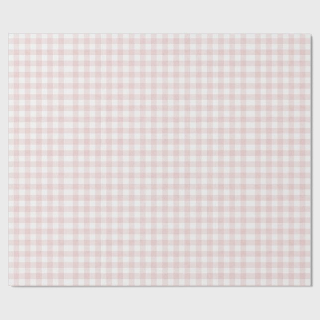 Pink Gingham Girls Party Presentpapper (Platt)