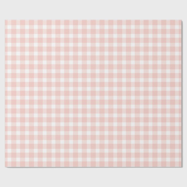 pink gingham wrapping paper roll presentpapper (Platt)