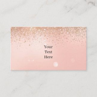 Pink Glam Beauty Business Card Visitkort