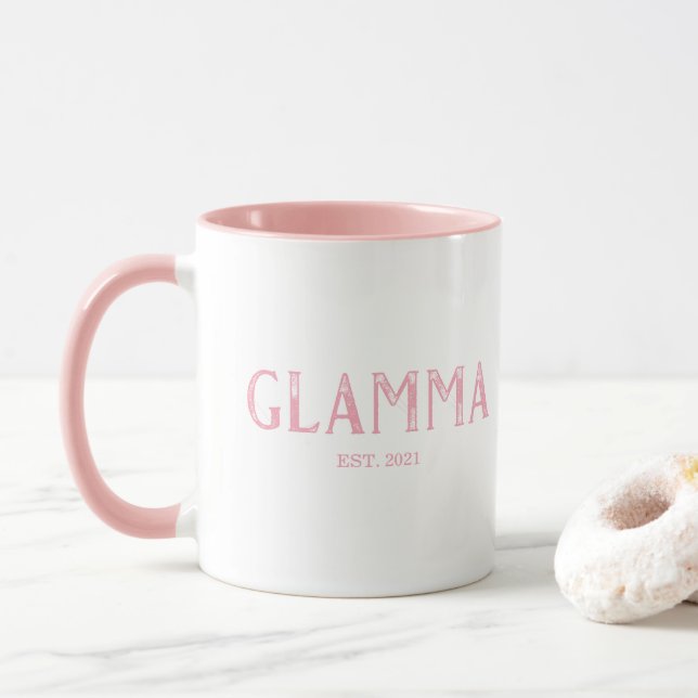 Pink Glamma  Grundad Mugg (Med munk)