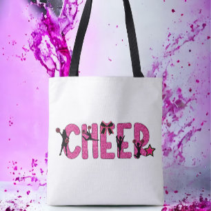 Pink Glitter Cheerledare Cheer Tygkasse