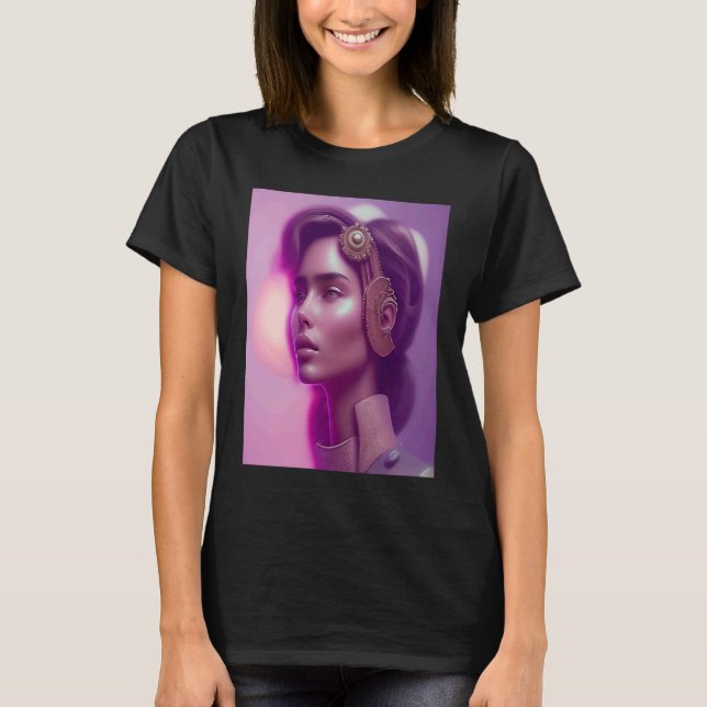 Pink Glow Woman Look Purple Outfit Inspo Orange Vi T Shirt (Framsida)