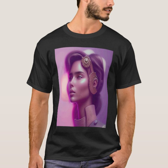 Pink Glow Woman Look Purple Outfit Inspo Orange Vi T Shirt (Framsida)