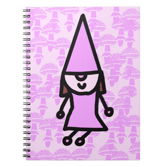 Pink Gnome Anteckningsbok (Framsidan)