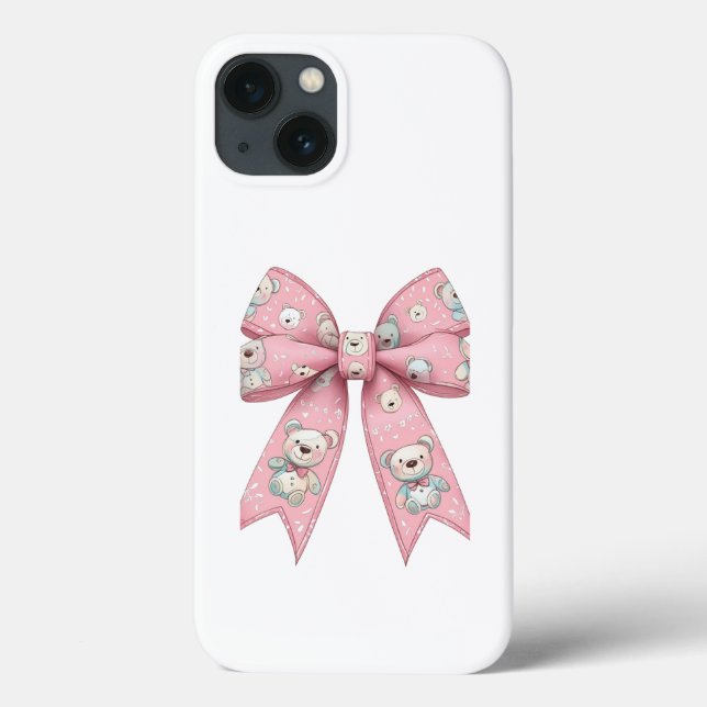 Pink Gothic skull bow case cute kawaii pastel Gru  (Baksida)