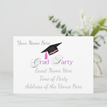 Pink Graduation Party with Custom Name and Class
