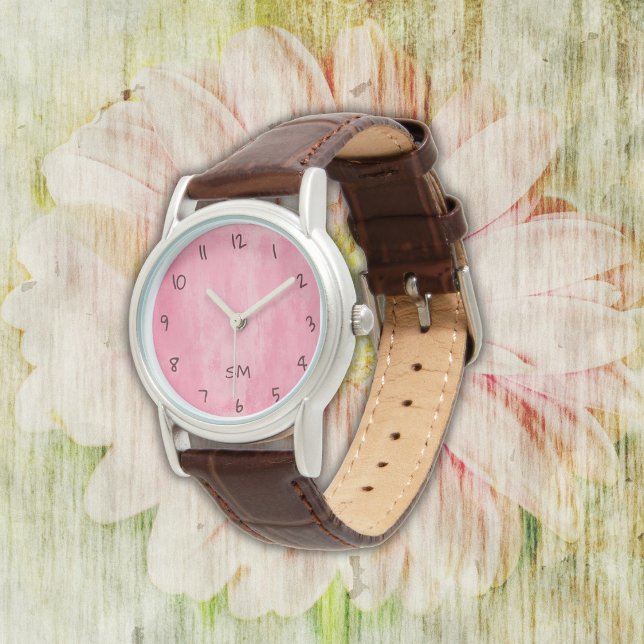 Pink Grunge Watch Armbandsur (Skapare uppladdad)