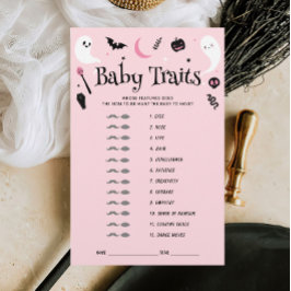 Pink Halloween Baby Trawer Game