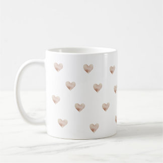 Pink Heart Simple Coffee Mug Kaffemugg