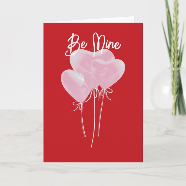 Pink Hearts Card Tack Kort (Framsida)