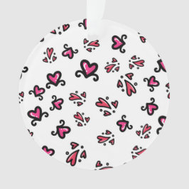 Pink Hearts Pattern – Cute Doodle Design