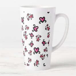 Pink Hearts Pattern – Cute Doodle Design