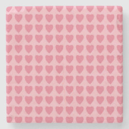 Pink Hearts Seamless Pattern Stenunderlägg