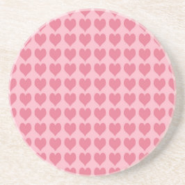 Pink Hearts Seamless Pattern Underlägg