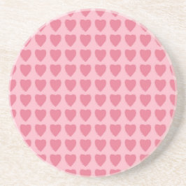 Pink Hearts Seamless Pattern Underlägg