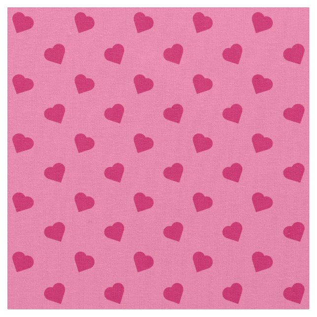 Pink Hearts Tyg (Närbild)
