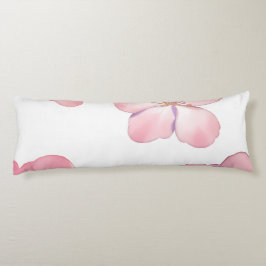 Pink hibiscus kroppskudde